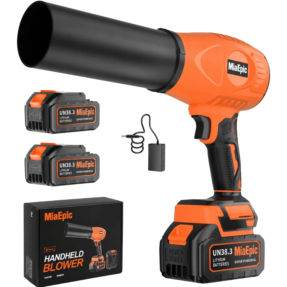 MiaEpic Cordless Leaf Blower - Energy Orange