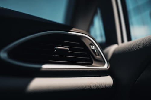 Car console and cup holder area