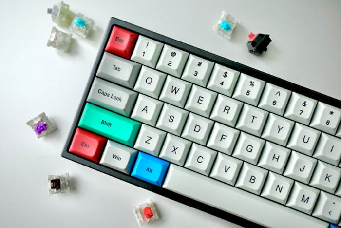 Mechanical keyboard cleaning setup